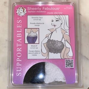 Lacy midriff cover ups